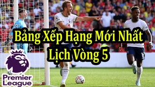 Kết Quả Ngoại Hạng Anh Vòng 4 - Bảng Xếp Hạng Mới Nhất - Lịch Thi Đấu Vòng 5