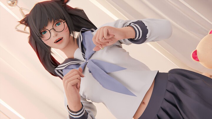 【FF14/MMD】💓还是猫娘的笑容最可爱💓(布料解算)