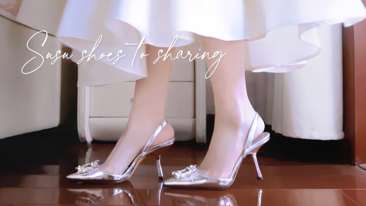 These must be princess shoes! These pairs are so gorgeous! Fairy-style high-heel outfit styling tips