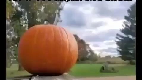 AK-47 vs Pumpkin Slow mo