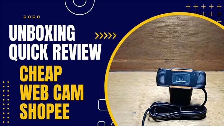 Unboxing and Quick Review Cheapest 720p Webcam English Sub