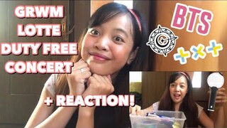 GRWM/How I prepare + Reaction to Lotte Duty Free Family Concert | BTS Black Swan Lotte Duty Free