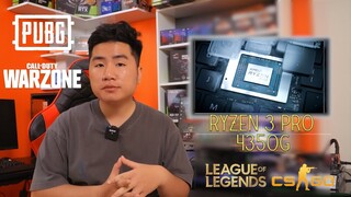 RYZEN 3 Pro 4350G, CPU 4Tr Có Card Onboard Không Cần VGA Rời cân LMHT,CSGO,PUBG, COD Warzone 60 FPS