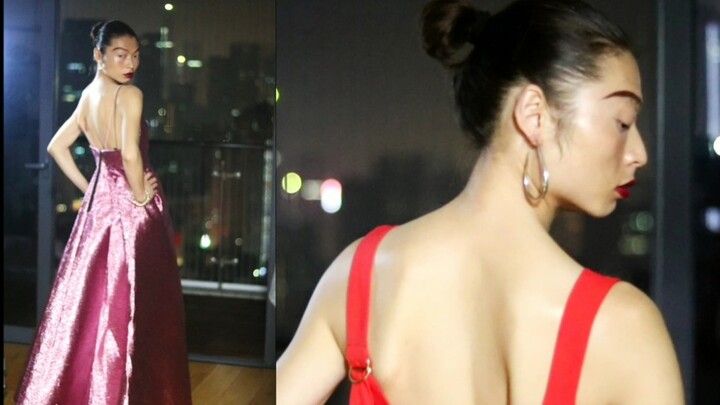 I tried on stunning dresses in Shenzhen—perfect for company galas: smart, elegant, and absolutely go