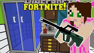 Minecraft: GIANT BATHROOM - FORTNITE BATTLE ROYALE - Modded Mini-Game