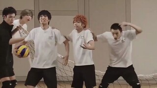 The funny moments of the four idiots of Karasuno's facial expressions | Kenta Suga is so cute | Haik