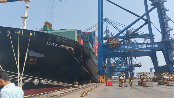 Today, I visited the world's largest port.
