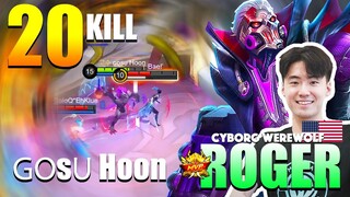 Base won't save you Ling! Hoon Totally Beast Mode! | Roger Gameplay By ɢᴏsᴜ Hoon ~ MLBB