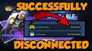 GOOGLE SUCCESSFULLY DISCONNECTED IN MOBILE LEGENDS TUTORIAL