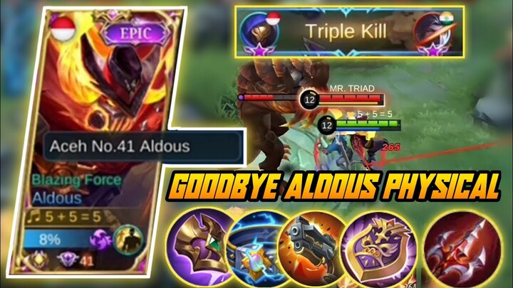 NEW META ALDOUS TANK BUILD!! ALDOUS' LATEST BUILD AND EMBLEM - MLBB