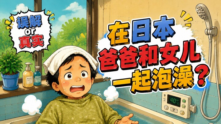 In Japan, do daughters bathe with their dads when they’re little?