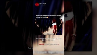 Whenever Megumi starts to lose a fight and brings Mahoraga 🔥 #anime #animememes #animeedits #shorts