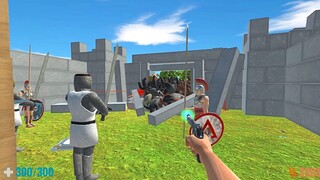 Zombie Siege.  How Long Can I Survive? Animal Revolt Battle Simulator