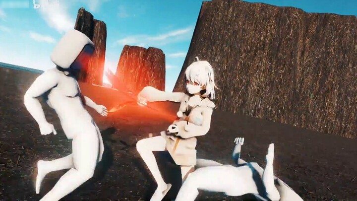 [Anime] [MMD 3D] Shirakami Haruka Killing the Anti-Fans