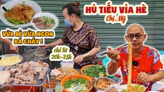 Color Man khám phá quầy HỦ TIẾU vỉa hè chị Mỹ, không biết có bán vì đam mê không mà đeo vàng đỏ tay?