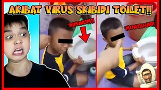 AKIBAT VIRUS SKIBIDI TOILET !! ANAK2 MINUM AIR TOILET ?? Feat @sapipurba Roblox