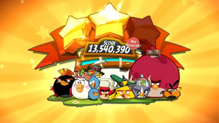 แองกรี้เบิร์ดระดับ 1133 หัวหน้าหมูคำแนะนำแบบเก่า
