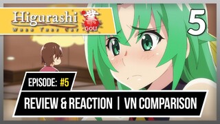 Higurashi Gou: Episode 5 | Review, Reaction & VN Comparison! - He Gave Her The Doll!