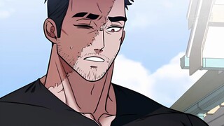 五大三粗的刀疤男怎么也想不到，自己会成为两个崽子的盘中餐 #漫画