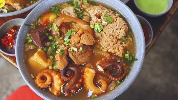 BÚN RIÊU BẠCH TUỘC SIZE BỰ mỗi ngày bán hơn 30kg bạch tuộc ở Quận 8