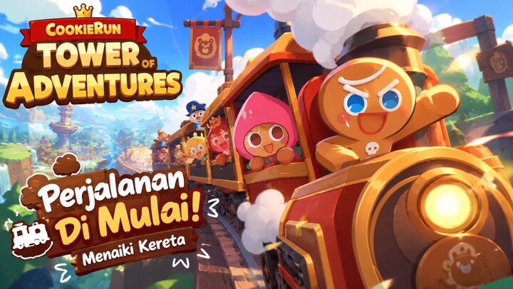 Perjalanan Cookie di mulai menuju Menara. Cookie run Tower of adventure game play.