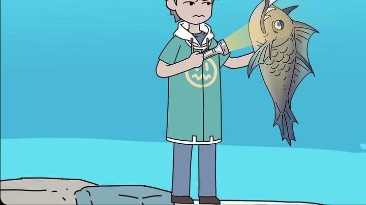 This is a world where humans live in the stomachs of fish.
