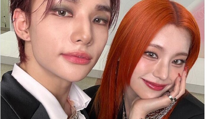 Hwang Hyunjin + Hwang Yeji's River + Play With Fire collaboration stage