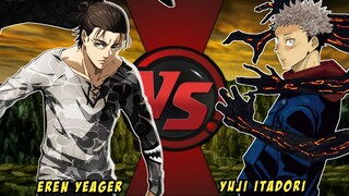 Yuji Itadori visit Eren in Attack On Titans