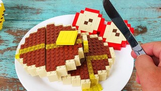 Lego Japanese Pancake DORAYAKI - เลโก้ในชีวิตจริง การทำอาหารแบบสต็อปโมชั่น & ASMR