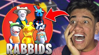 O DESAFIO IMPOSSIVEL PRA LIBERAR AS SKINS DOS RABBIDS NO STUMBLE GUYS