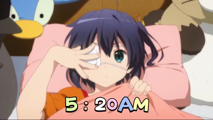 "Saya tidur jam 5:20 dan bangun jam 13:14 tepat waktu!"