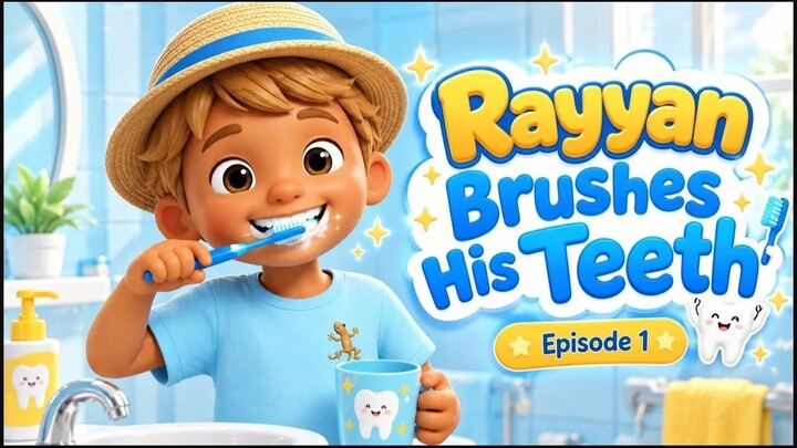 Brush Your Teeth Song for Kids 🪥 _ Morning Routine with Rayyan _ AnakIndo Acade