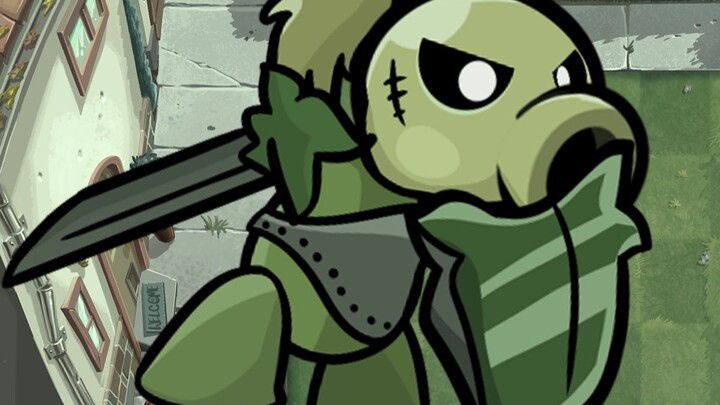 Game|Plants vs. Zombies|"Mob" Pea Takes on All Zombies Aline