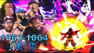 EPIC CLASH! Luffy's Unstoppable Surge Against Kaido!! One Piece Eps 1063/1064 GROUP REACTION