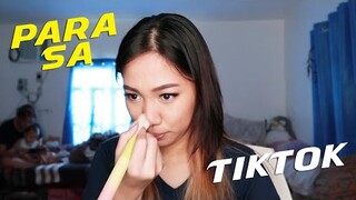 nag-MAKEUP para sa TIKTOK hehe | Rosa Leonero