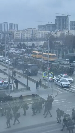 Chechen forces are massing in Grozny, the capital of Chechnya.