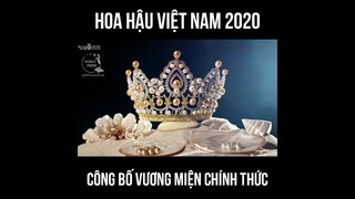 Vương miện của Hoa Hậu Việt Nam 2020 và 2 Á hậu