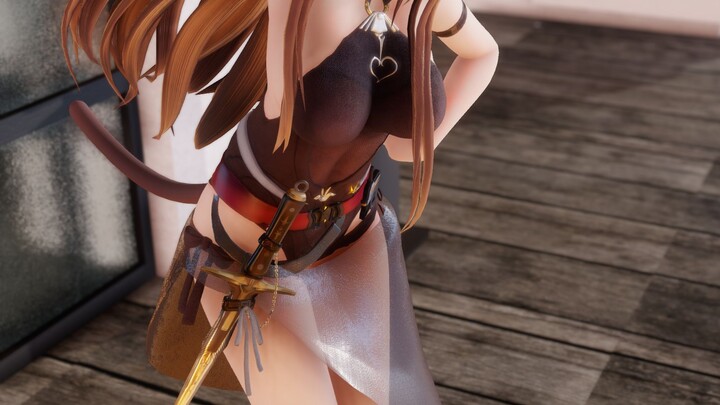 [MMD·3D] Arknights-Skyfire's alluring dance in swimwear