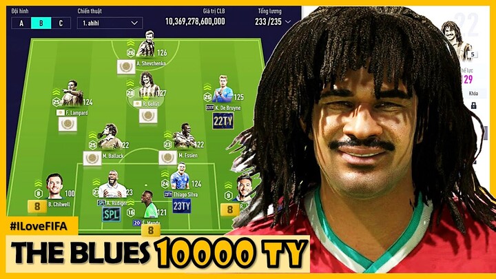 10000 Tỷ Siêu Đội Hình Chelsea FO4 Cực Mạnh Leo Rank Với RUUD GULLIT ICON +5 & SHEVCHENKO ICON +5