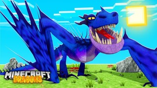 A BLUE MONSTROUS NIGHTMARE DRAGON? - Minecraft Dragons