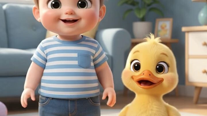 A cute duck and a little child’s fun dance -     মিষ্টি হাঁস ও ছোট্ট শিশুর মজার নাচ!