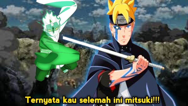 Kenapa mitsuki sangat lemah dan mudah dikalahkan boruto?