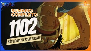 ONE PIECE CAPITULO 1102 - SUMARIO COMPLETO NÃO VENHA PARA O NOVO MUNDO AGORA!