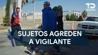 Hombres intentan ingresar a fraccionamiento y agarran a golpes a vigilante en Saltillo