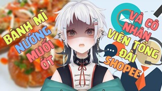 Bánh mì nướng muối ớt & chuyến ghé thăm bất ngờ của cô nhân viên Shopee | Skyes Vtuber