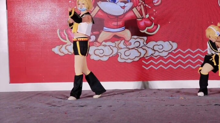 [Noji X Tian Xiao] lompatan ganda pjsk (siap stabil + tim investigasi senyum) [cosplay Kagamine Gemi