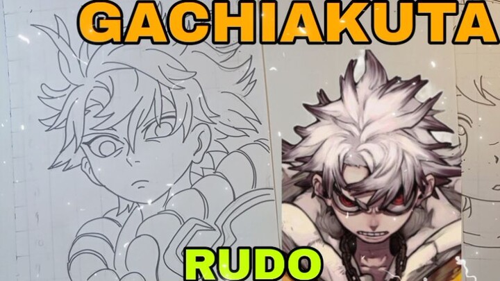 menggambar anime Gachiakuta, Rudo