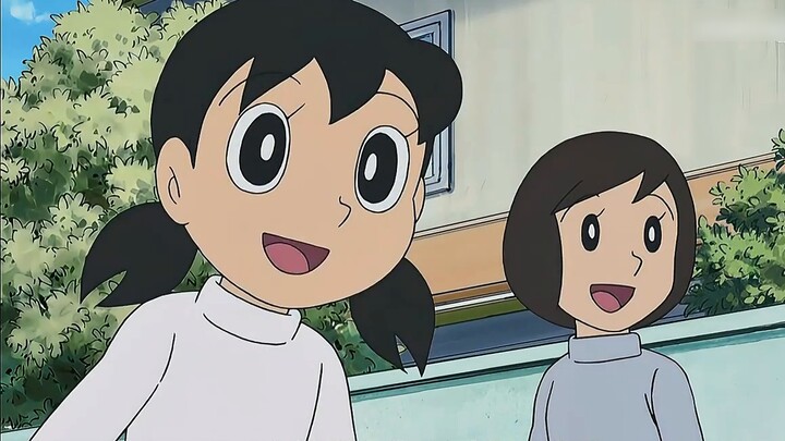 Nobita and the blue fat man use the identity exchange stick to exchange bodies with the star Mary#Do