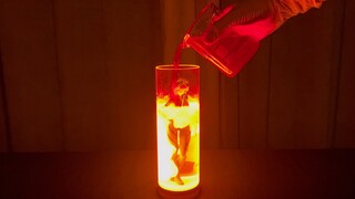 Cảnh Rei Ayanami trong dung dịch LCL sử dụng phương pháp khử hóa học