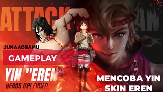 TITAN ADU TINJU?!!,NYOBA YIN SKIN EREN EFEK NYA GILAAAA 🔥🔥🔥🔥